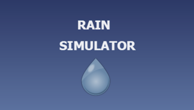 Rain simulator