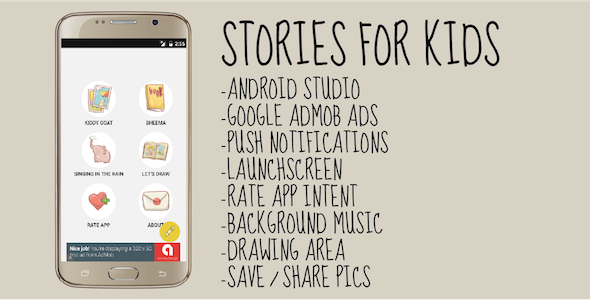 Stories for Kids - Application Android Studio avec Admob - Article CodeCanyon à vendre