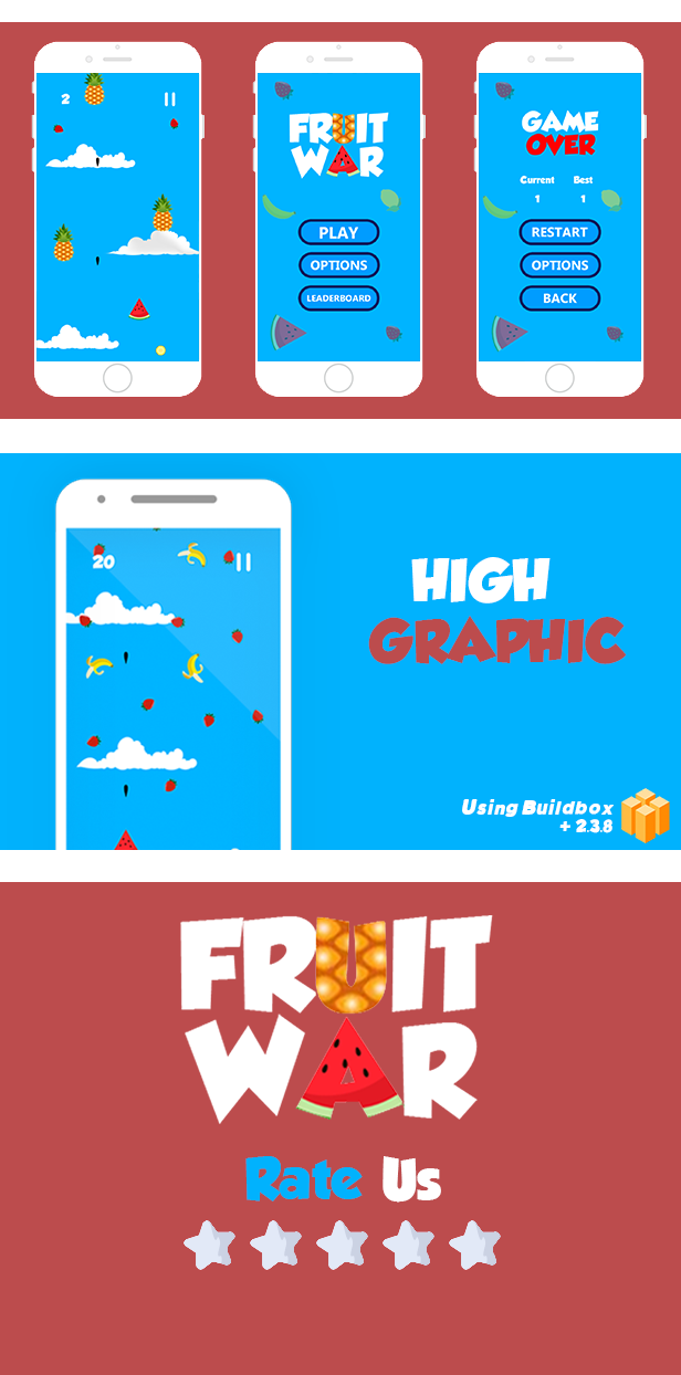 FRUIT WAR BUILDBOX PROJECT WITH ADMOB - 2