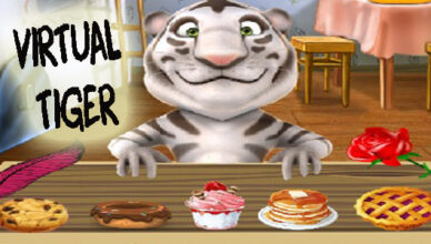Virtual tiger template for pets