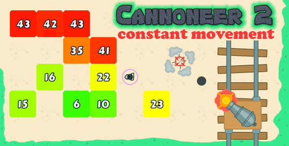 Cannoneer-2: mouvement constant