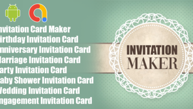 Invitation Card Maker |  Greeting cards design |  Android app |  AdMob Ads