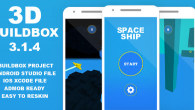 SPACE SHIP 3D BUILDBOX 3 PROJECT ANDROID STUDIO FILE-IOS XCODE FILE WITH ADMOB