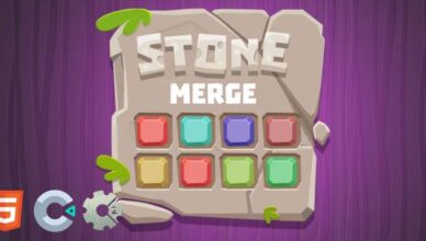 Stone Merge - HTML5 Puzzle Game (Construct 2/3)