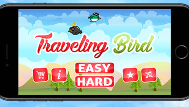 The Traveling Bird - Endless iOS game with Admob