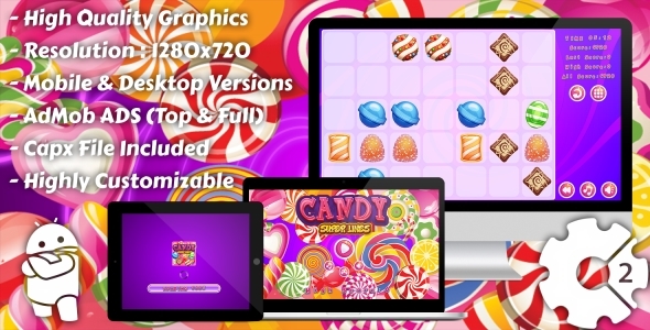 Mummy Sweets - HTML5 Game 20 Levels + Mobile Version!  (Construction 3 | Construct 2 | Capx) - 40