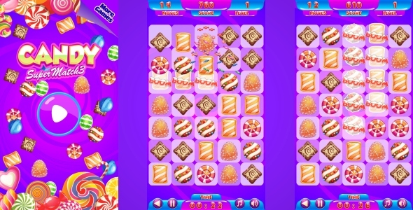 Mummy Sweets - HTML5 Game 20 Levels + Mobile Version!  (Construction 3 | Construct 2 | Capx) - 54