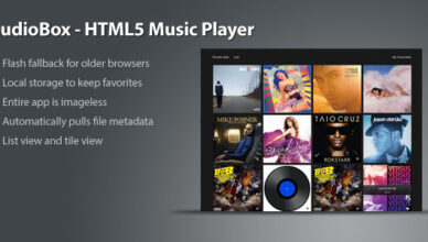 AudioBox - Lecteur de musique HTML5
