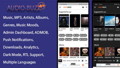 AudioBuzz - Application Flutter Music pour Android et IOS