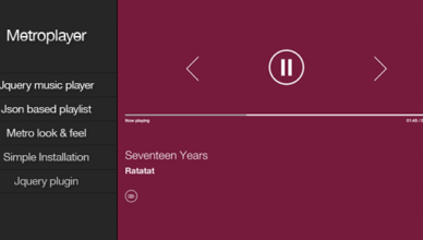 Metroplayer - Plugin de musique plein écran