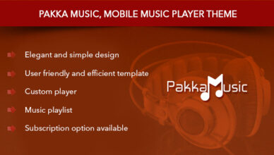 Modèle de lecteur de musique mobile - Pakka Music