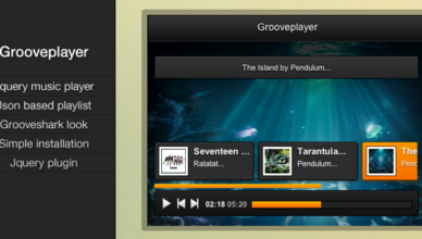 Grooveplayer - Un lecteur de musique jQuery