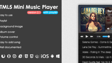 Mini lecteur de musique HTML5 avec liste de lecture