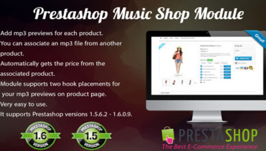 Module de boutique de musique Prestashop