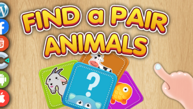Search some: Animals - HTML5 game for kids