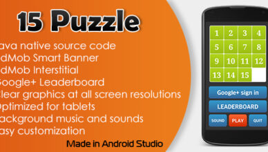 15 Puzzle game with AdMob and Leaderboard