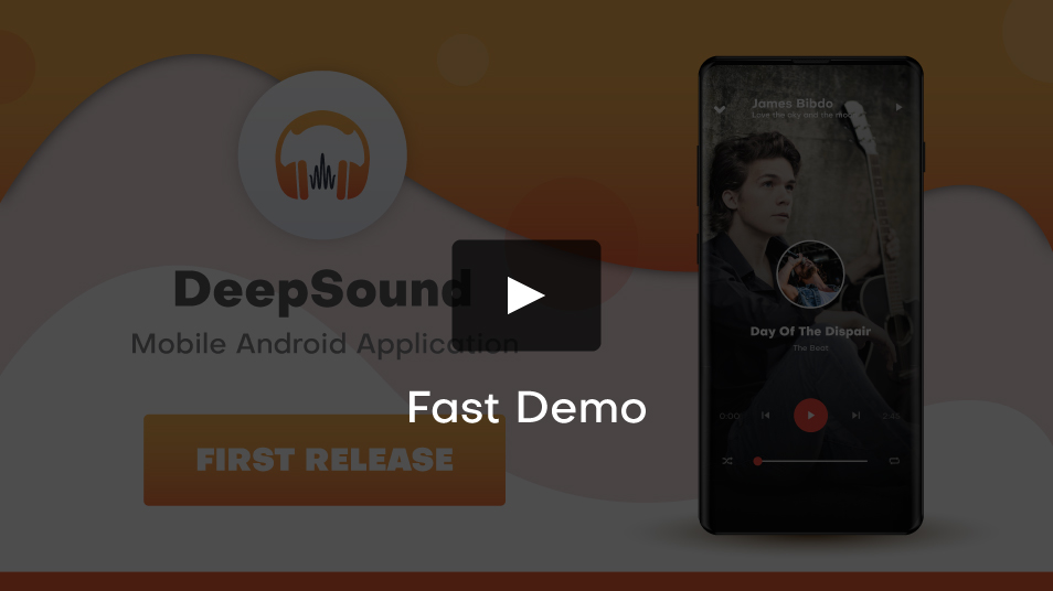 DeepSound Android - Plateforme mobile de partage de sons et de musique Application mobile Android - 2