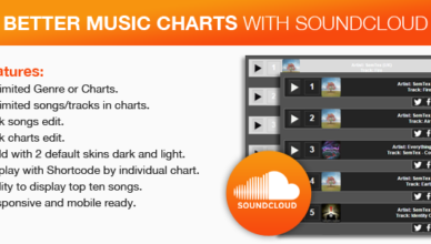 Cartes musicales Soundcloud avec 2 skins personnalisés