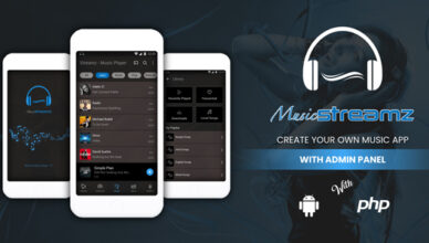 Streamz - Une application Android de streaming musical avec panneau d'administration