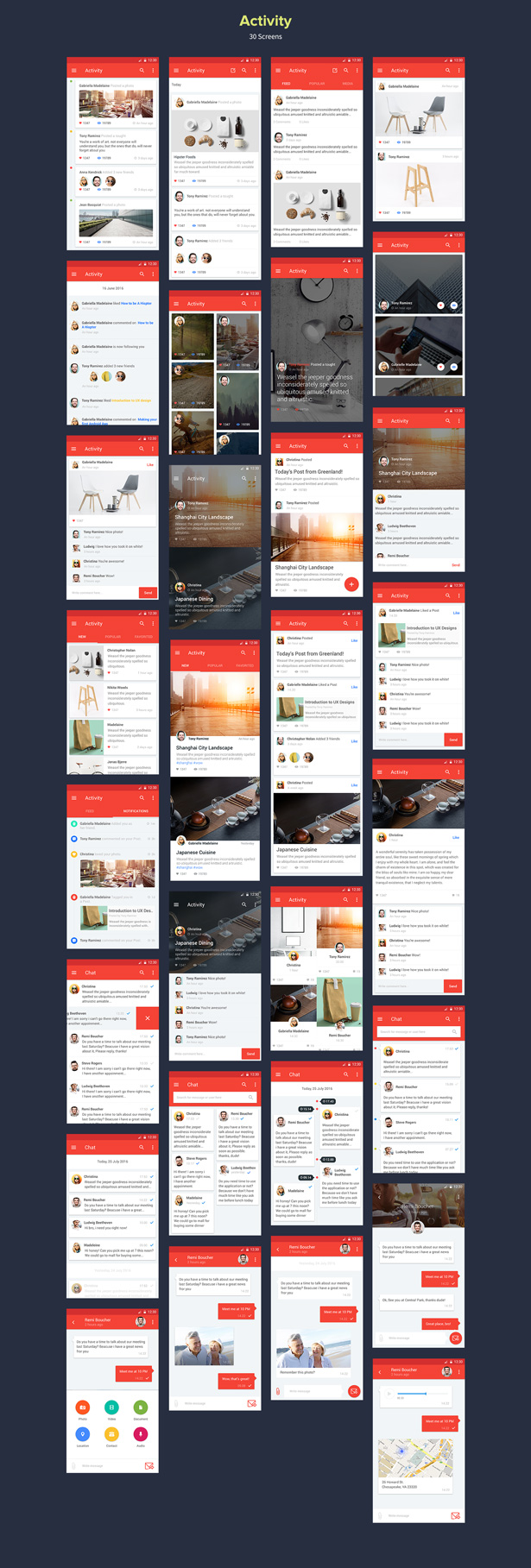 Material Design Comment Native - 1