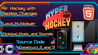 Hyper Hockey - HTML5 - Casual Game - Local Multiplayer