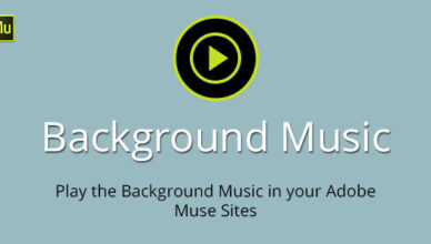 Musique de fond Widget Adobe Muse