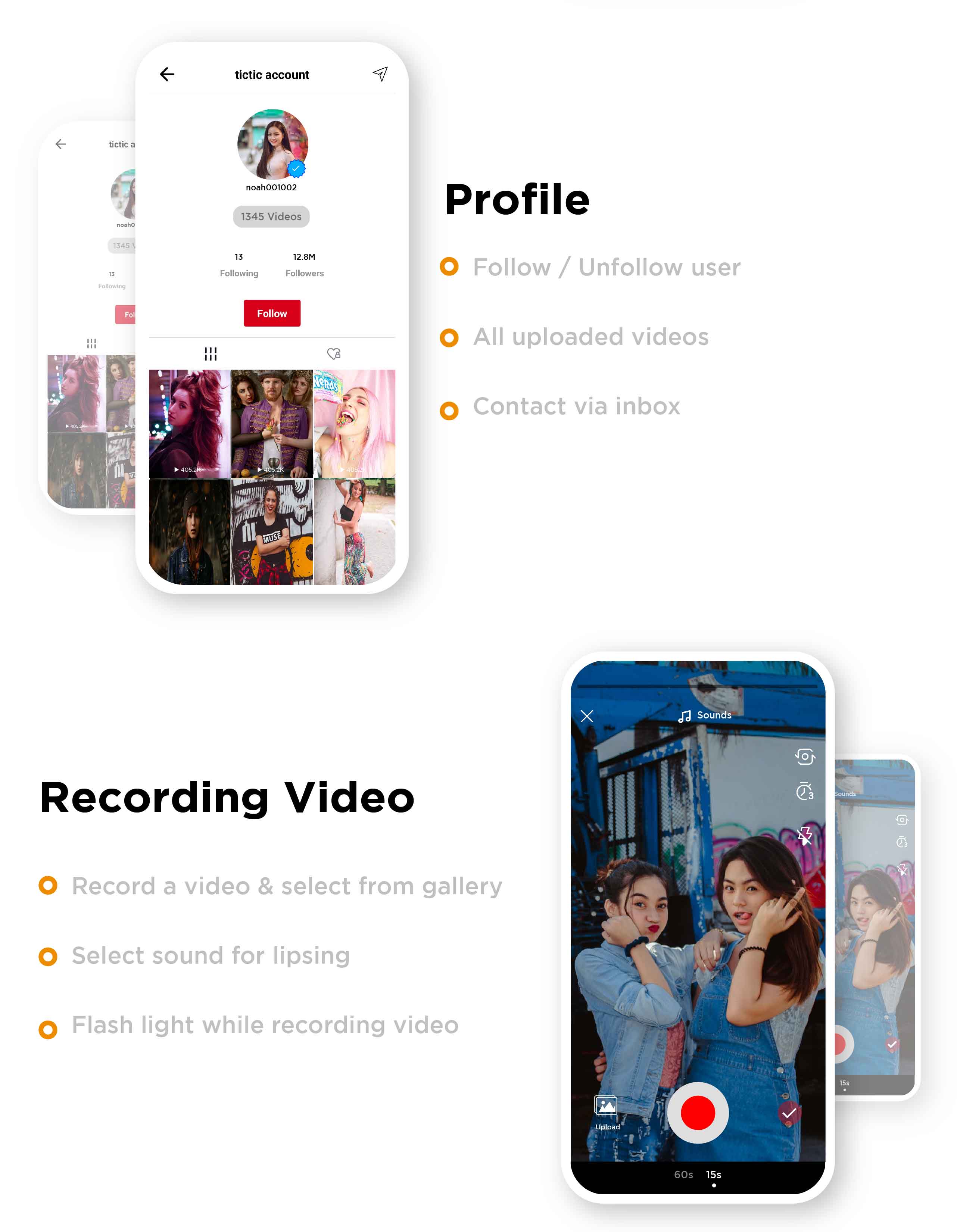 TicTic - Application multimédia Android pour créer et partager de courtes vidéos - 9