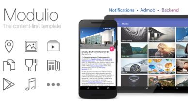 Modulio pour Android - Actualités/Répertoire/Fonds d'écran/Musique/App City