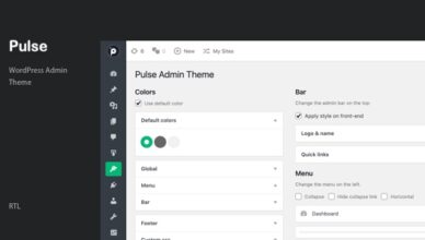 Pulse - WordPress admin theme