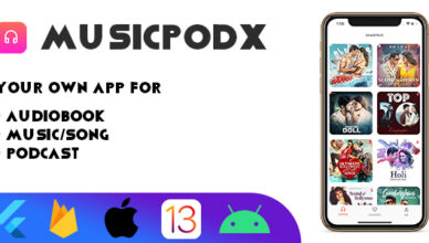 Application MusicPodX-Flutter pour votre propre musique, chanson, livre audio, podcast