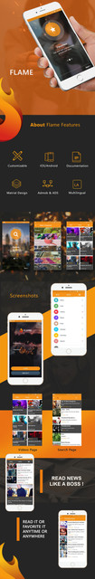 Flame Mobile Bundle Applications Viral Media/News/Music/Video/Quizzes Script - 2