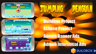 Jumping Penguin - Android Buildbox Game with Admob