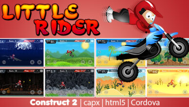 Little Rider Game (CAPX | HTML5 | Cordova) Motorcycle Game