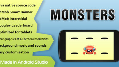 Monsters game with AdMob and Leaderboard