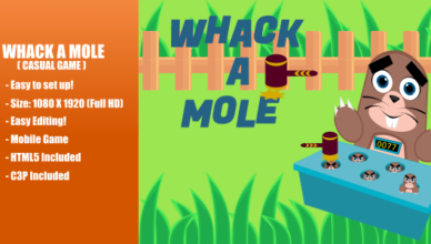 Whack A Mole |  Construct 3 |  C3P