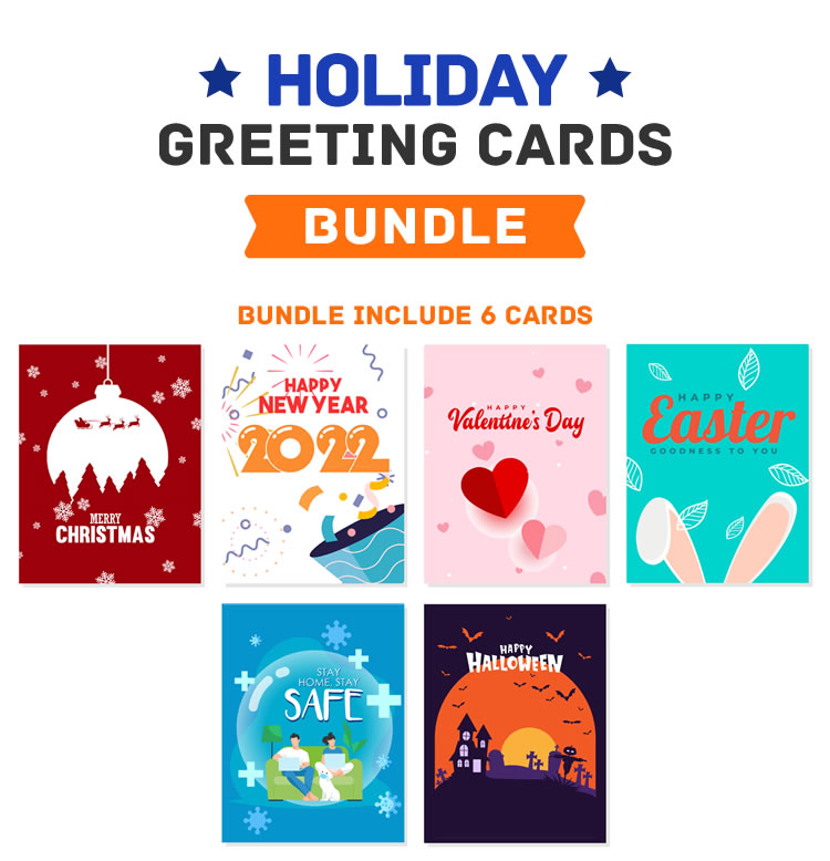 Holiday Cards HTML5 Canvas - 1