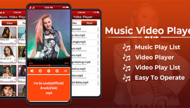 Lecteur de musique et lecteur vidéo HD - Application Android + Intégration Admob