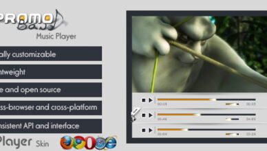 Lecteur de musique/vidéo Promo HTML5 - Skin jPlayer