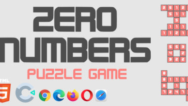 Zero Numbers - Puzzle Game - HTML5 (Construct 3)