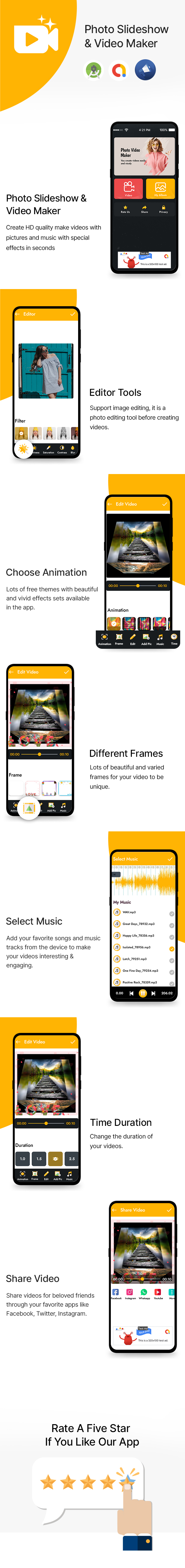 Photo Slideshow & Video Maker for Android App - 6
