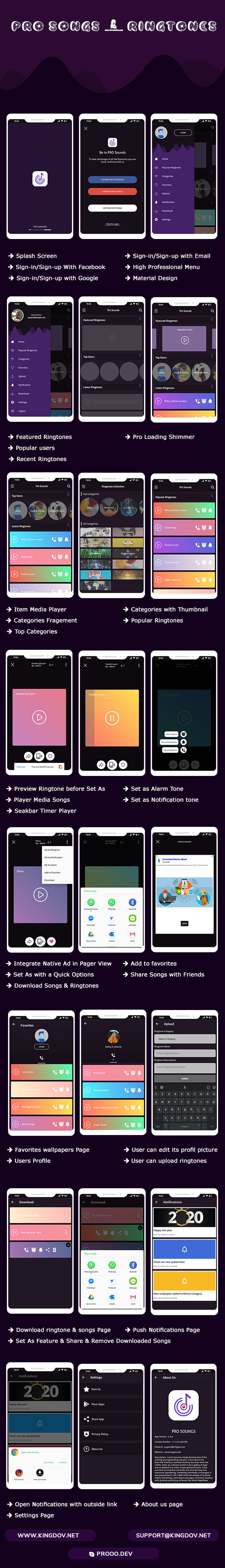 Collection Pro Sounds & Sonneries 2020 - Annonces AdMob & Facebook & Notifications Push - 2