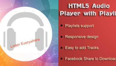 Lecteur audio HTML5 avec liste de lecture pour Wordpress