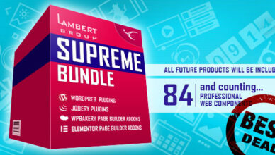 Supreme Bundle - WordPress - WP Bakery - Elementor - jQuery Plugins