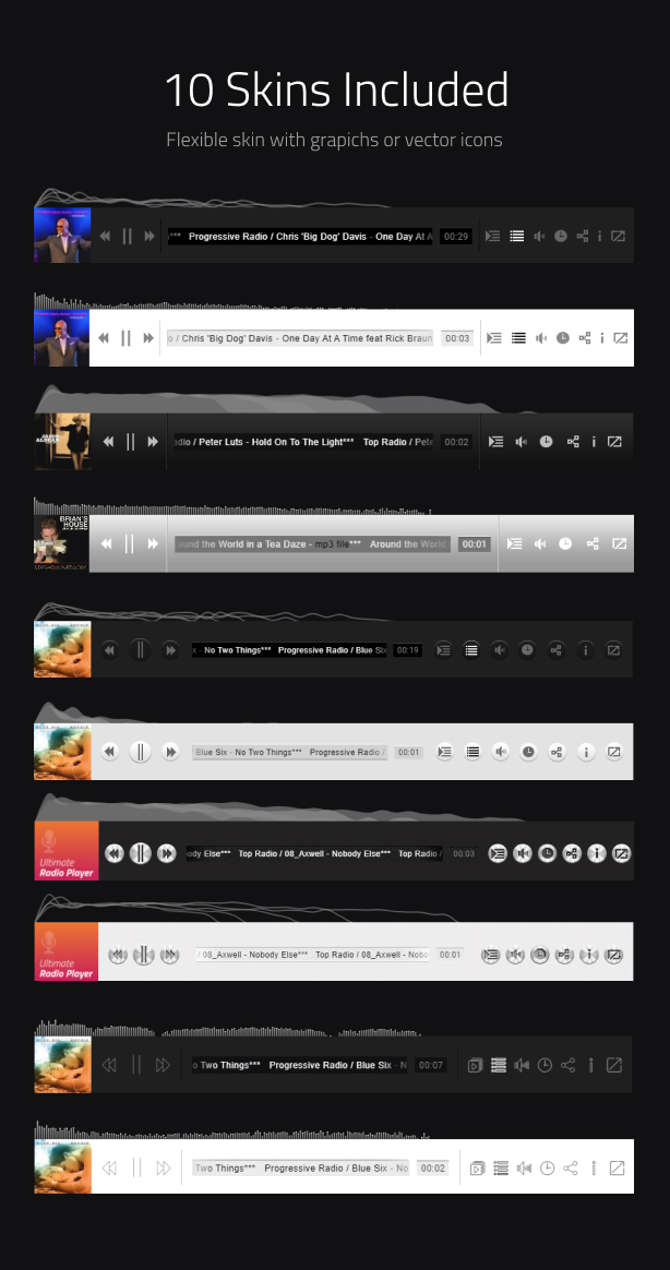 Plugin WordPress Ultimate Radio Player - 12