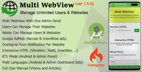 Multi WebView + Panneau d'administration