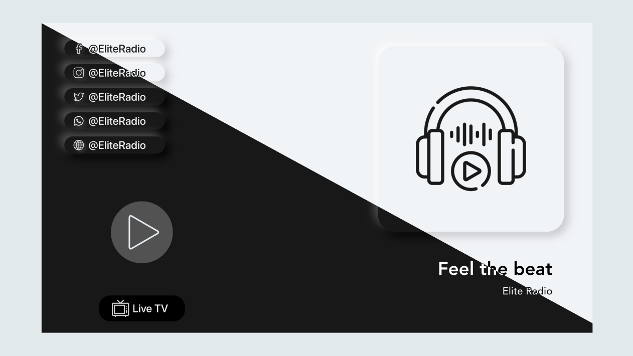 Elite Radio - Application radio tvOS moderne - 1