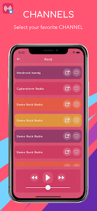 Radioo |  Modèle d'application iOS Universal Multi-Radio Stations (Swift) - 21