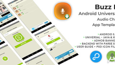 Buzzez-le |  Modèle d'application de chat audio public universel Android
