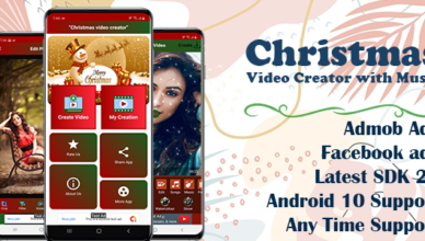 Christmas video maker with song (SDK 29 and Android 11 supported)