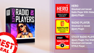 Ensemble de lecteurs radio ShoutCast et IceCast HTML5